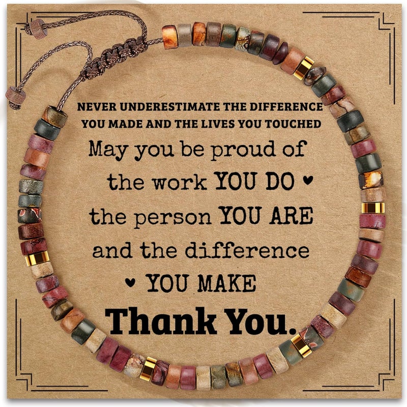 ZOKCC Inspirational Gifts Bracelets for Women: Christmas Day Gifts for Women Friends Sister Mom - Healing Natural Stone Beads Bracelets Thinking of you Get Well Soon Gift for Women - Image 1